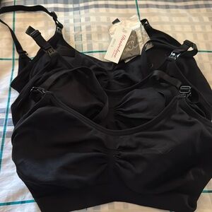 3 Pack - Desirelove Nursing Bra Tan- Black Size L